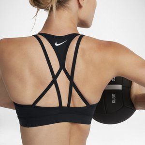 Nike Pro Indy Cooling Light Support Sports Bra Black L